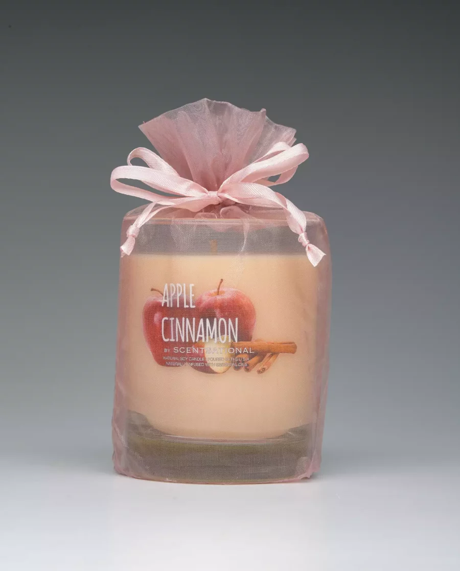 Apple Cinnamon – 11oz scented candle with bag