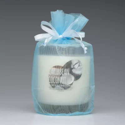Caribbean Coconut – 11oz scented candle with bag