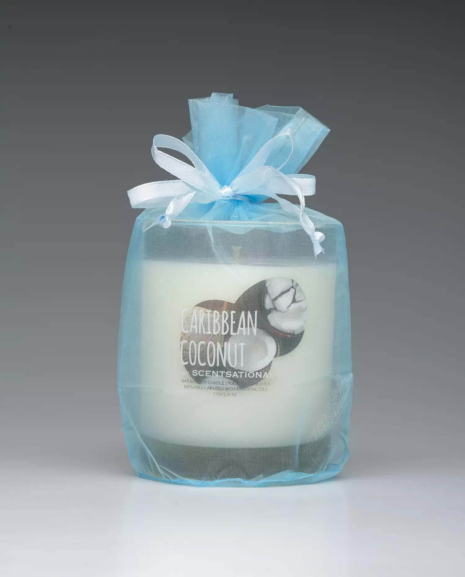Caribbean Coconut – 11oz scented candle with bag