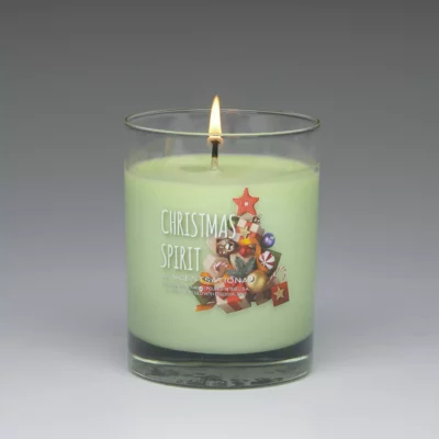 Christmas Spirit-Tree – 11oz scented candle burning