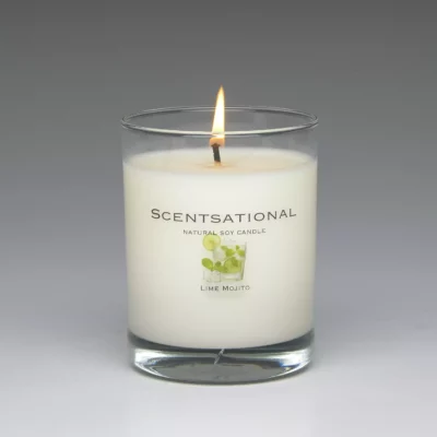 Lime Mojito – 11oz scented candle burning