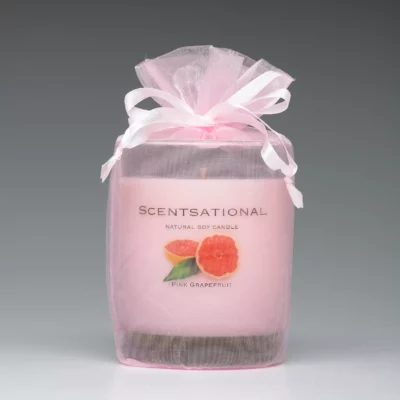 Pink Grapefruit – 11oz scented candle with bag