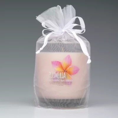 Plumeria – 11oz scented candle with bag