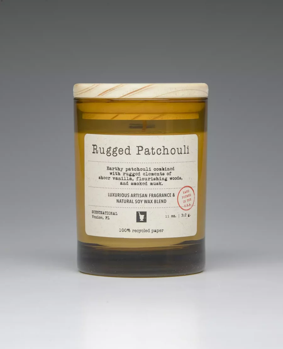 Rugged Patchouli – 11oz scented candle