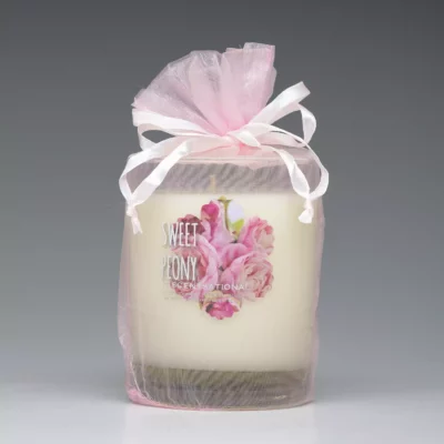 Sweet Peony – 11oz scented candle with bag