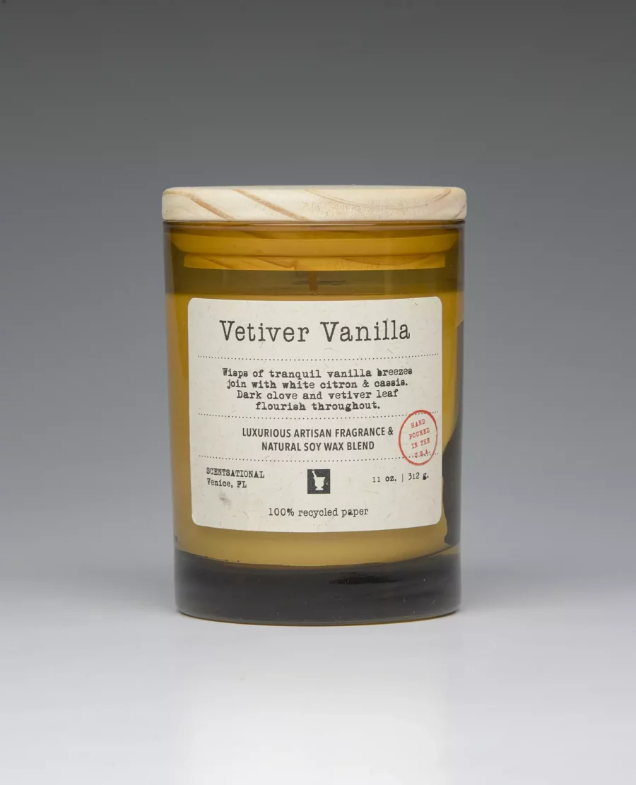Vetiver Vanilla – 11oz scented candle