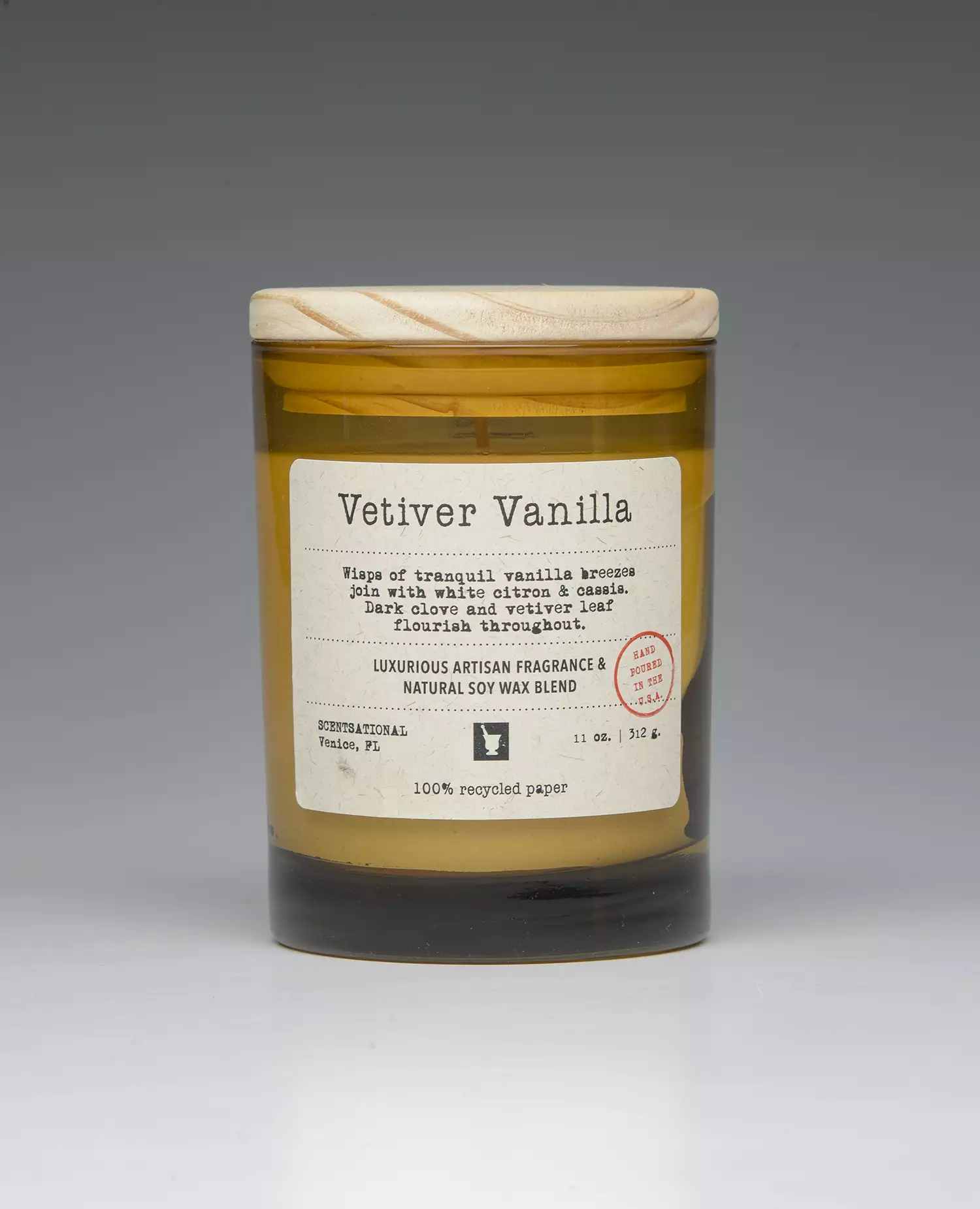 Vetiver Vanilla - 11oz scented candle
