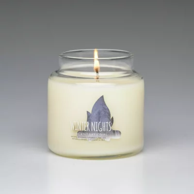 Winter Nights 19oz 1-Wick Scented Candle burning