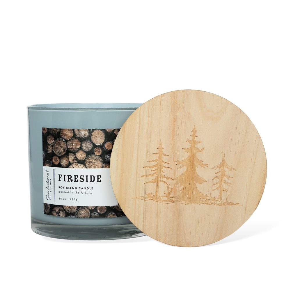 Fireside 26oz 3-Wick Scented Candle