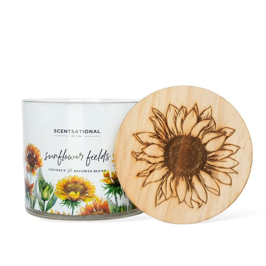 Sunflower Fields 26oz 3-Wick Scented Candle